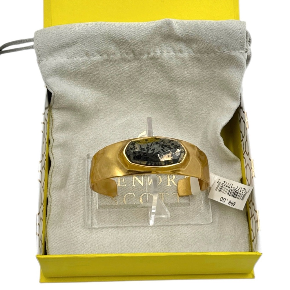Kendra Scott Anna Cuff Bracelet 14K Gold Plated Healer's Gold Open Bangle